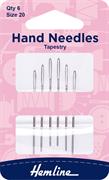 Tapestry Hand Needles, 6 pack, size 20